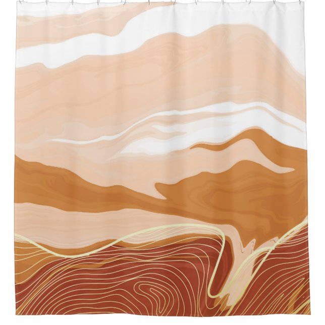 Luxury marble texture background design. Liquid ma Duschvorhang (Vorderseite)