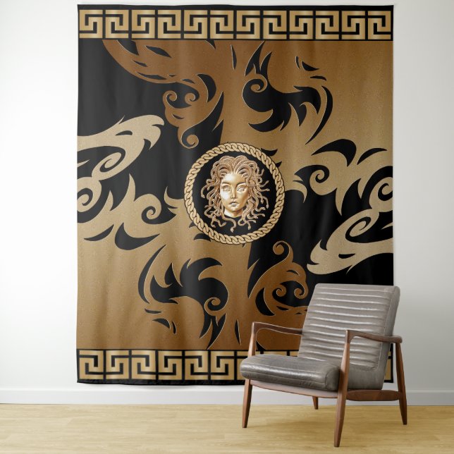 Luxury MEDUSA Baroque Tapestry Wandteppich (Beispiel)