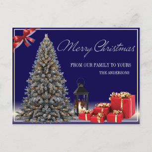 Luxury Merry Christmas Postcard Feiertagspostkarte