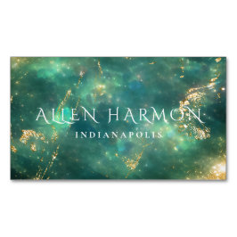 Luxury Minimal Custom Family Name | 5-Minute Edit Magnetische Visitenkarte