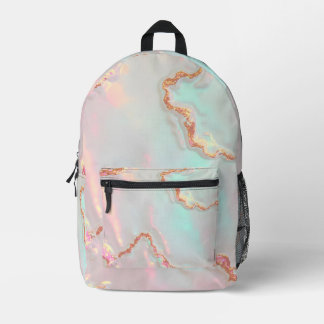 Luxury Modern Blush Pink Soft Mint Gold Collection Bedruckter Rucksack