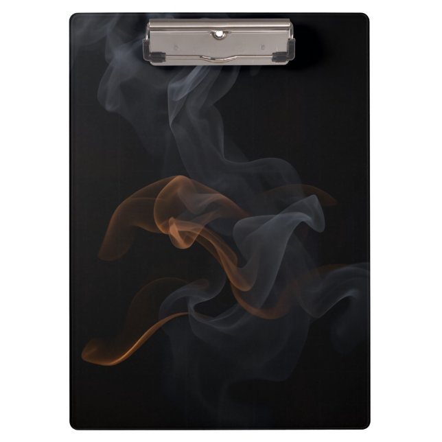 Luxury Modern Halloween Smoke Design Klemmbrett (Vorderseite)