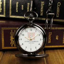 Luxury Monogram Elegant Initials Couple Names Armbanduhr