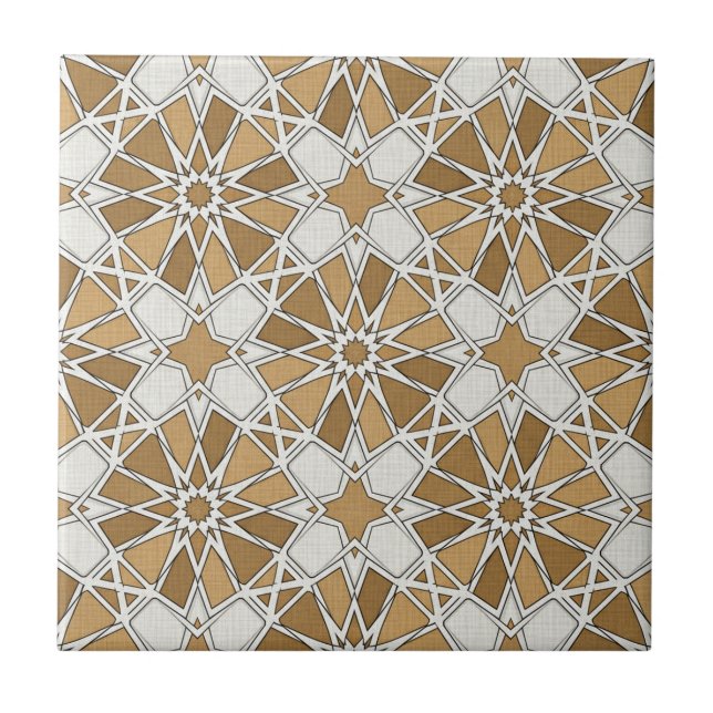 Luxury Moroccan Zellige Mosaic Pattern Fliese (Vorderseite)