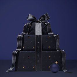 Luxury navy blue wrapping paper geschenkpapier