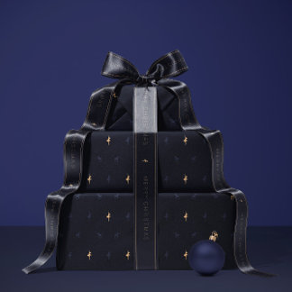 Luxury navy blue wrapping paper geschenkpapier