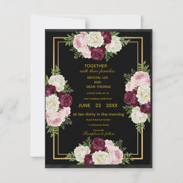 Luxury (or royal) wedding invitation - the most be mitteilungskarte (Vorderseite)