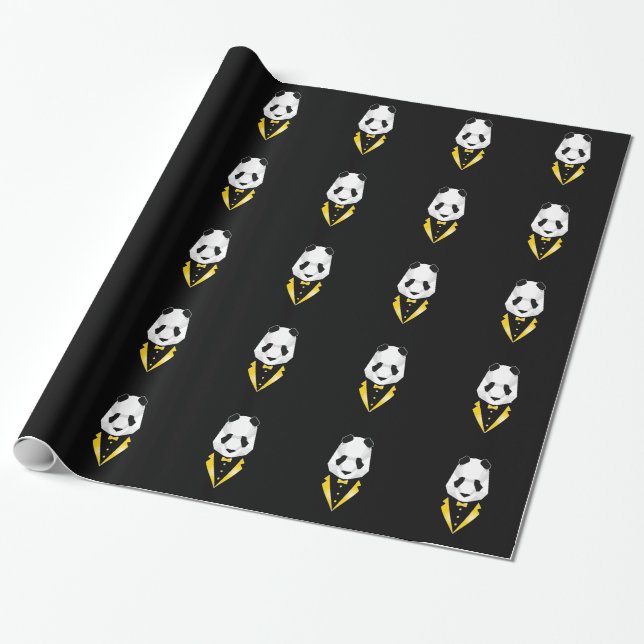 Luxury Panda Geschenkpapier (Ungerollt)