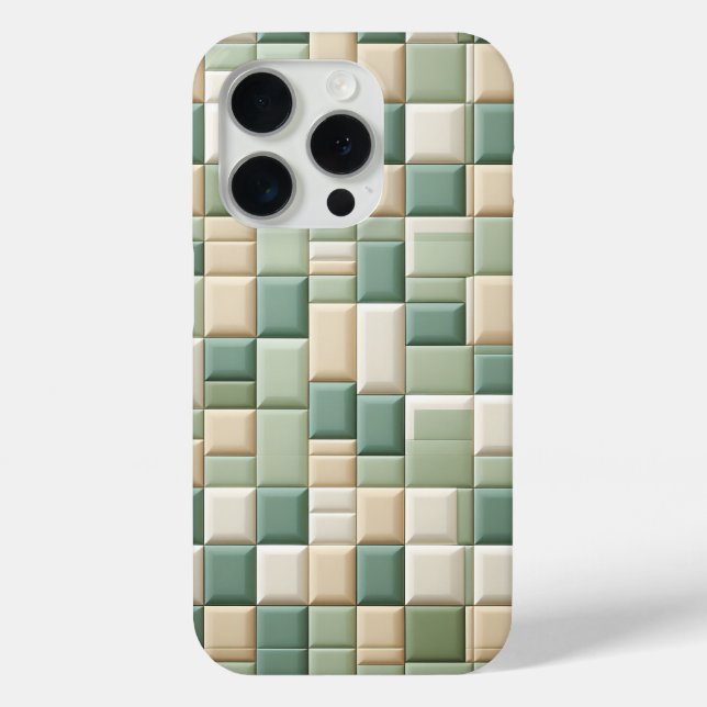 Luxury Pattern Case - Sage Green & beide plaid (Rückseite)
