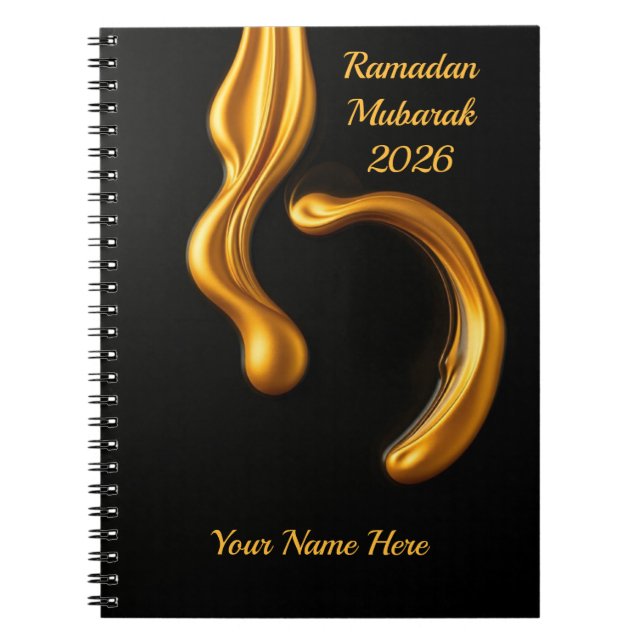 Luxury Perfume Vibe Islamic Notizblock (Vorderseite)