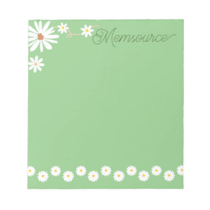 Luxury Personalisiert Niedlich Daisy Greenery Hübs Notizblock