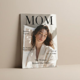 Luxury Personalized Mom Magazine Cover This elegan Poster