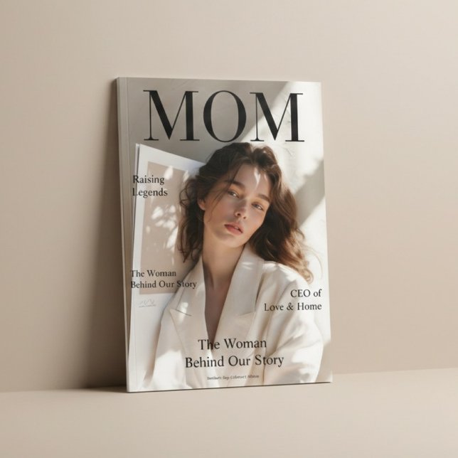 Luxury Personalized Mom Magazine Cover This elegan Poster (Von Creator hochgeladen)