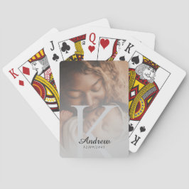 Luxury Personalized Poker Style Design with Photo Spielkarten