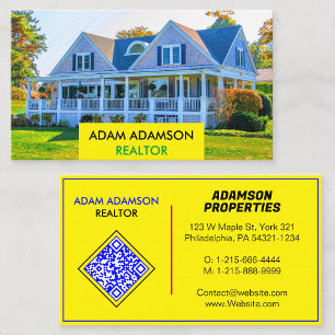Luxury Real Anwesen Agent (Create QR) Realtor Visitenkarte