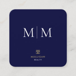 Luxury Realtor Square Business Card Quadratische Visitenkarte