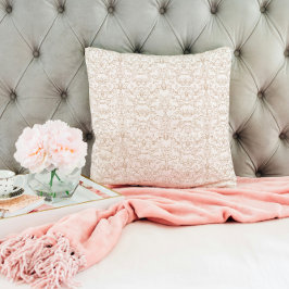 Luxury Royal Gold Baroque Damask Throw Pillow Kissen