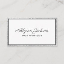 Luxury Silver Foil Script