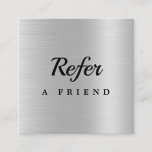 Luxury Silver Glitzer Salon Rabattkarte