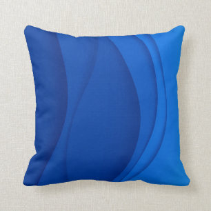 Luxury Soft Blue Wave Kissen