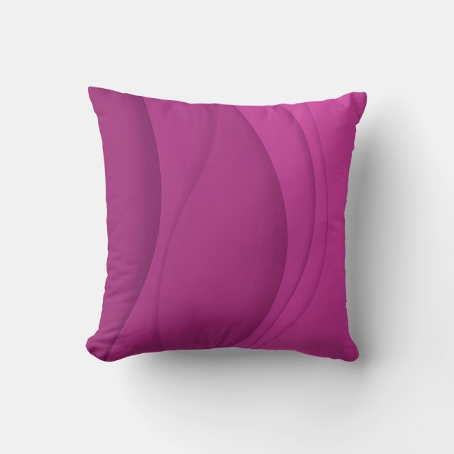 Luxury Soft Pink Wave Kissen (Vorderseite)