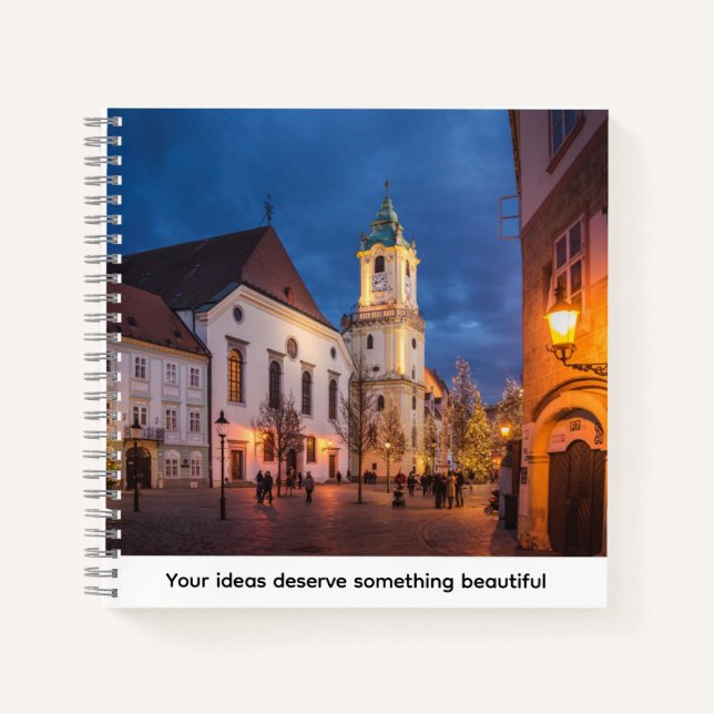 Luxury Spiral Notebook – Elegant & Personalized De Notizbuch (Vorderseite)