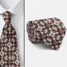 Luxury Statement Burgundy Moroccan Neck Tie Krawatte