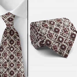 Luxury Statement Burgundy Moroccan Neck Tie Krawatte