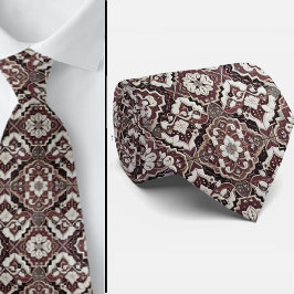 Luxury Statement Burgundy Moroccan Neck Tie Krawatte