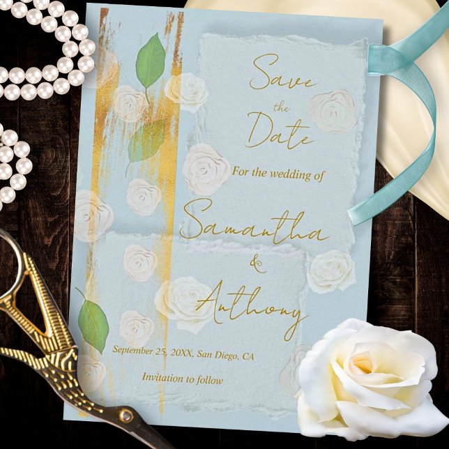 Luxury Style Floral Baroque Elegance Save The Date (Von Creator hochgeladen)