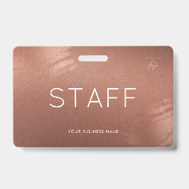 Luxury Stylish Bronze Business Staff ID Ausweis