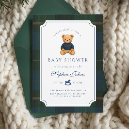Luxury Teddy Bear baby shower  Einladung