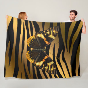 Luxury Tiger Butterfly Trendline Fleecedecke