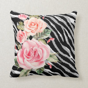 Luxury Tiger Rose Trendline Kissen