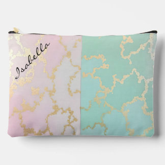 Luxury Trendy Blush Pink Soft Mint Gold Collection Zubehörtasche
