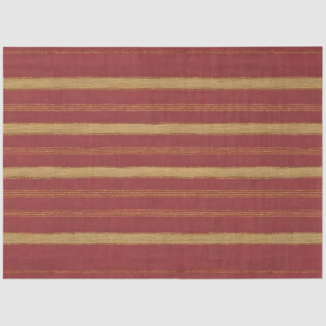 Luxury Trendy Burgundy Gold Linen Collection Seidenpapier (Vorderseite)