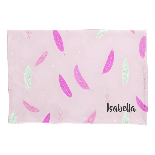 Luxury Trendy Feathers Boho Collection Kissenbezug (Vorderseite)