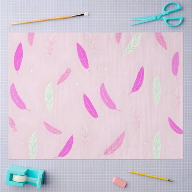 Luxury Trendy Feathers Boho Collection Seidenpapier (Basteln)