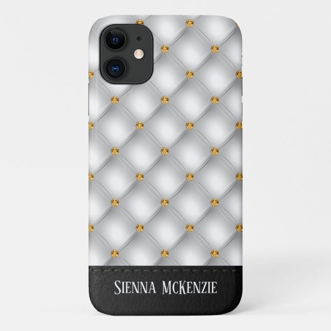 Luxury Tuflit Texture Case-Mate iPhone Hülle (Rückseite)