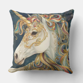 Luxury Unicorn Throw Kissen
