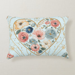 Luxury, Valentine's Day, Flowers of My Heart Dekokissen