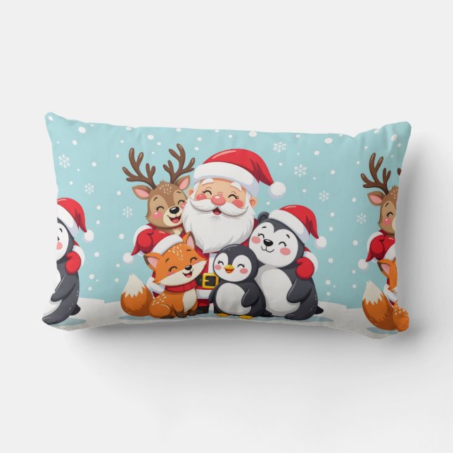 Luxury Velvet Christmas Throw Pillow Lendenkissen (Rückseite)