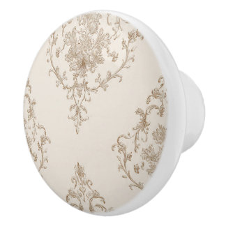 Luxury Vintage French Baroque Royal Gold Black Keramikknauf