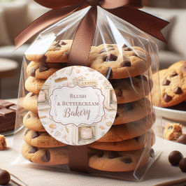 Luxury Vintage Patisserie Bakery Business Runder Aufkleber