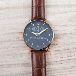 Luxury vintage watches for couples with Monogram Armbanduhr