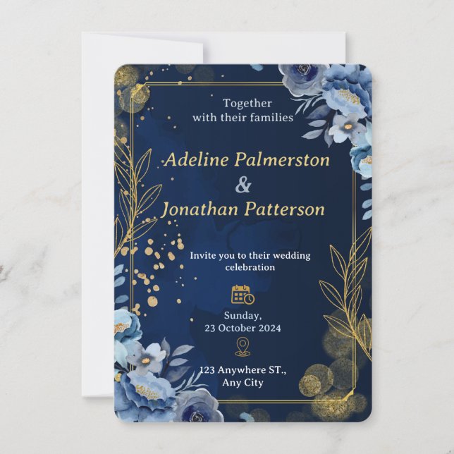 Luxury Wedding Invitations Einladung (Vorderseite)