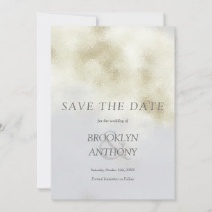 Luxury White Opal Save The Date