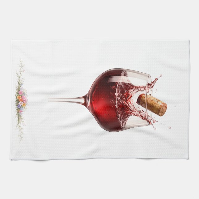 Luxury Wine Glass Splash Bath Towel Geschirrtuch (Horizontal)