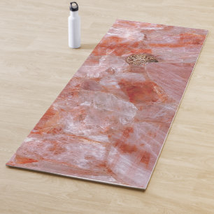 Luxury Zen Pink Hematoid Quartz Yogamatte