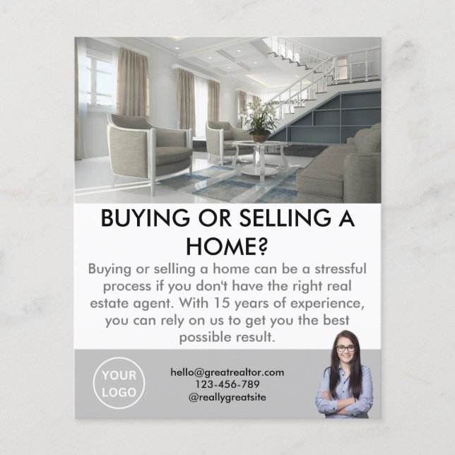 Luxury Zuhause Real Anwesen Agent Realtor Flyer (Vorne)